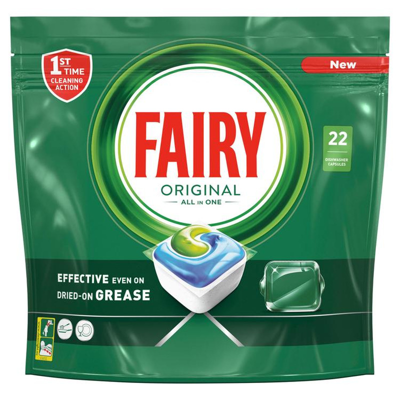 Fairy Original All in 1 nõudepesumasina tabletid 22 tk