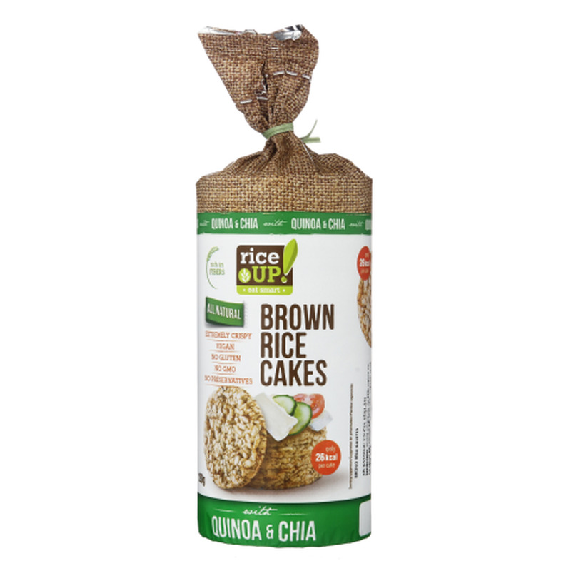 Riisigaletid chia ja kinoa seemnetega Rice Up 120g