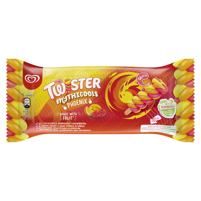 TWISTER Phoenix mango-vaarika-apelsini mahlajäätis 70ml