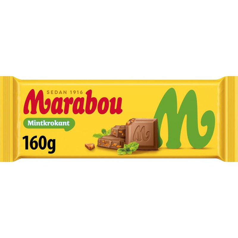 Marabou šokolaad piparmündikaramelliga, 160 g