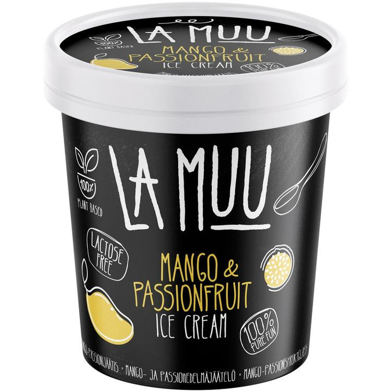 Mango-passioni jäätis, vegan, LA MUU, 250 g