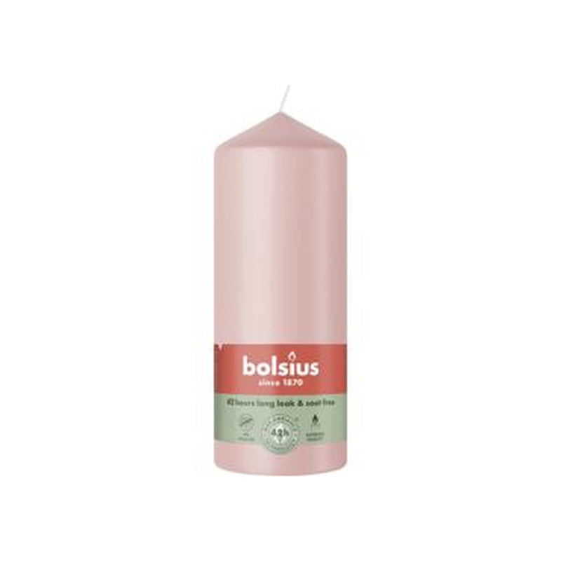 Küünal BOLSIUS 15x5.8cm, misty pink