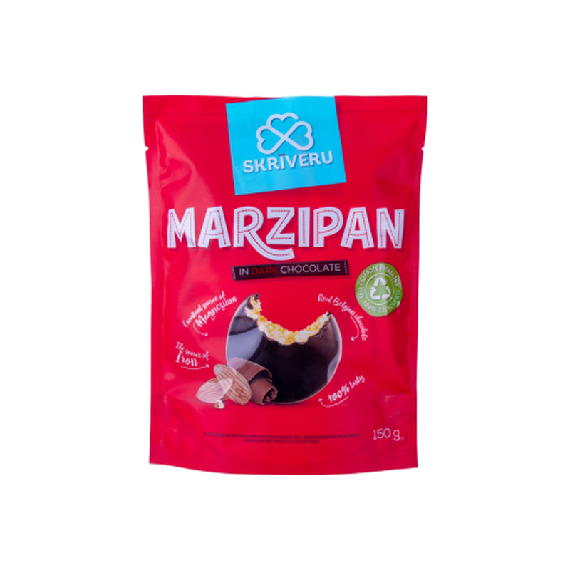 Martsipan tumedas šokolaadis Skriveru 150g