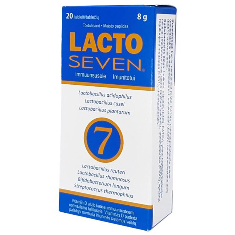 Toidulisand Lacto Seven, LOODUSTOODE, 20 tbl
