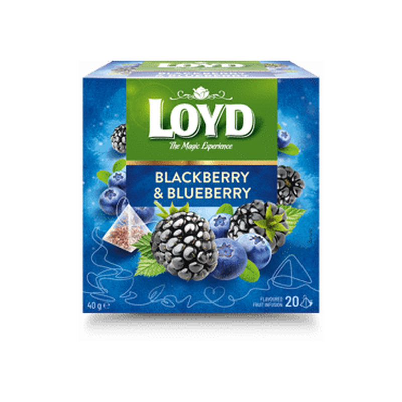 Tee põldmarja-mustikamaits.LOYDpür.20x2g