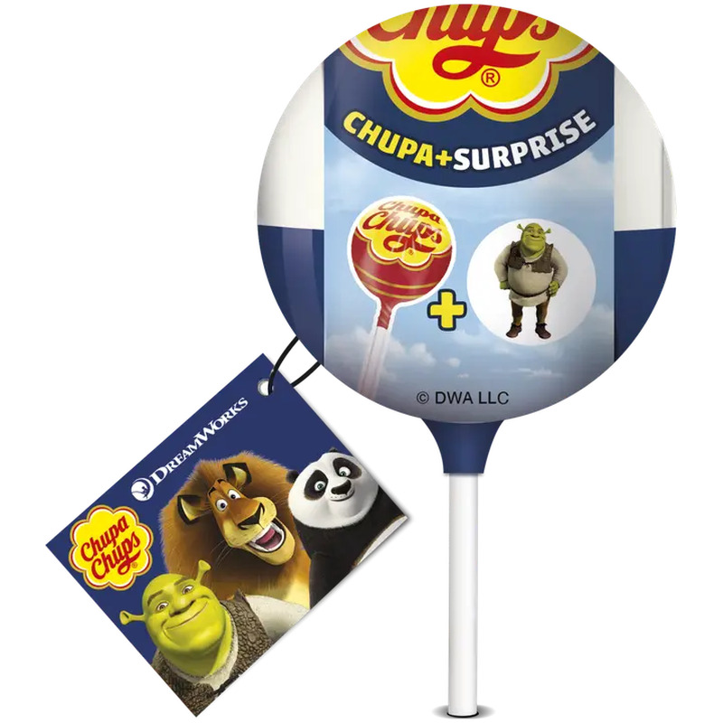 Chupa Chups pulgakommiga üllatusmuna Dreamworks 12g