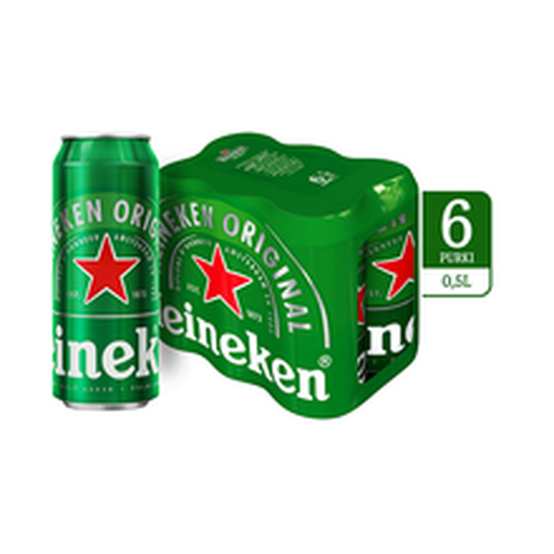 Õlu Original 6-pakk,HEINEKEN , 6  x 500 ml