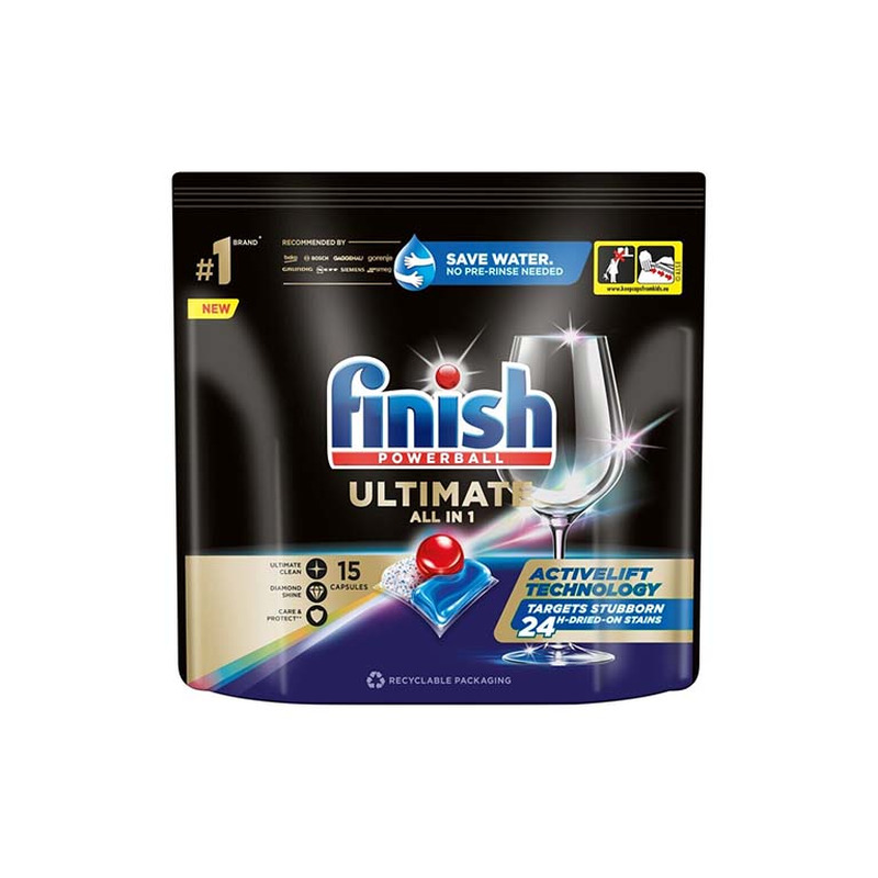 Nõudepesumasina tabletid Quantum Ultimate, FINISH, 15 tk