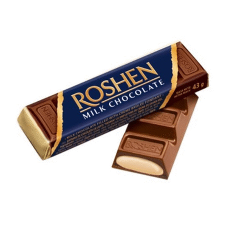 Piimašokolaadi batoon täidis.ROSHEN 43g