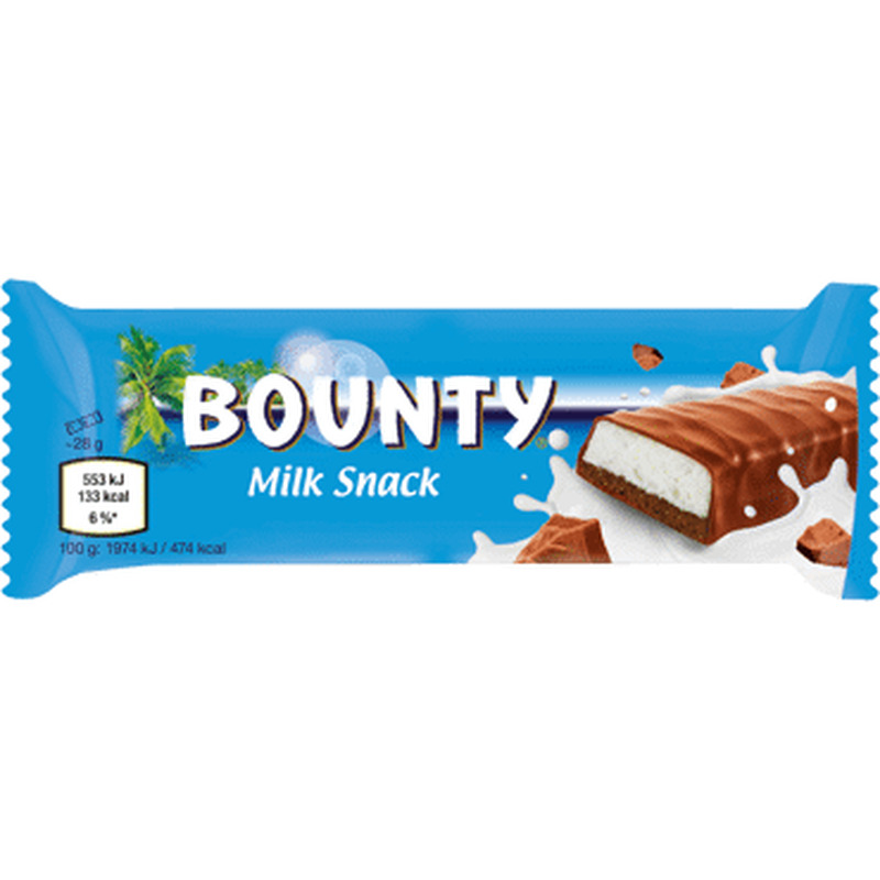 Piimabatooninke BOUNTY, 28g