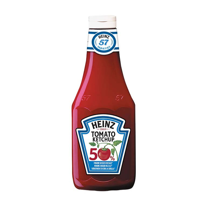 Ketšup 50% vähem suhkrut ja soola, HEINZ, 960 g