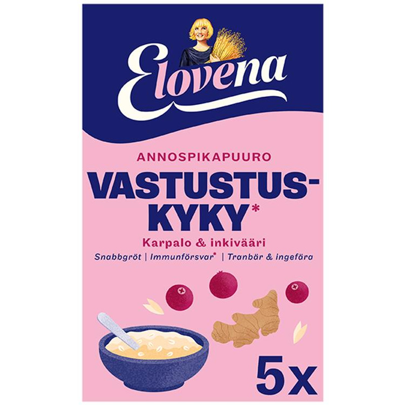Elovena jõhvika-ingveri kiirpudruportsjonid 5 × 35 g