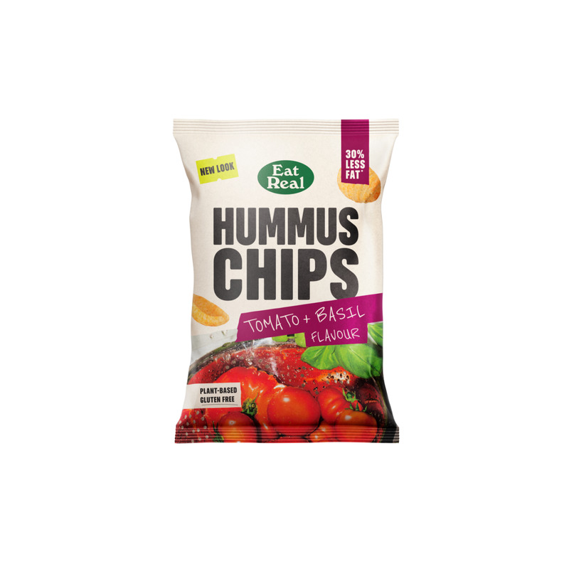 KAST 10 tk! Eat Real hummusekrõpsud tomati ja basiilikuga 110g