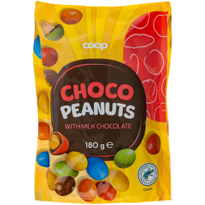 Coop šokolaadiga kaetud pähklid 180 g