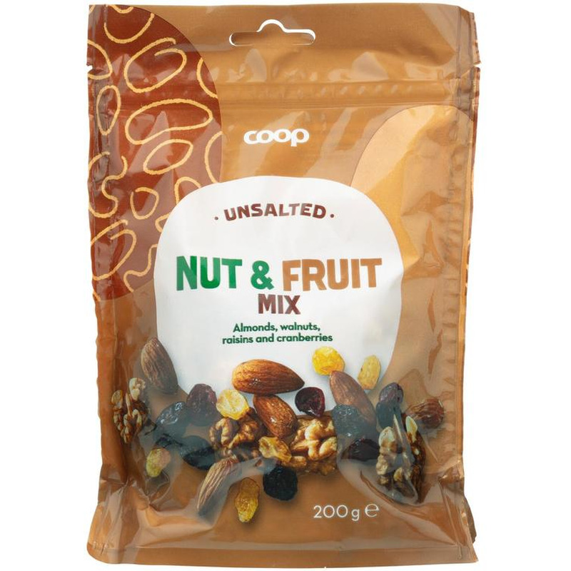 Coop Pähklite ja kuivatatud puuviljade segu 200g