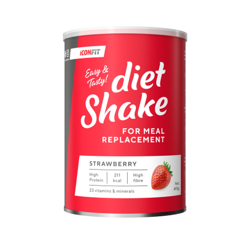 Dieetkokteil maasikamaitseline Iconfit magusainega 495g