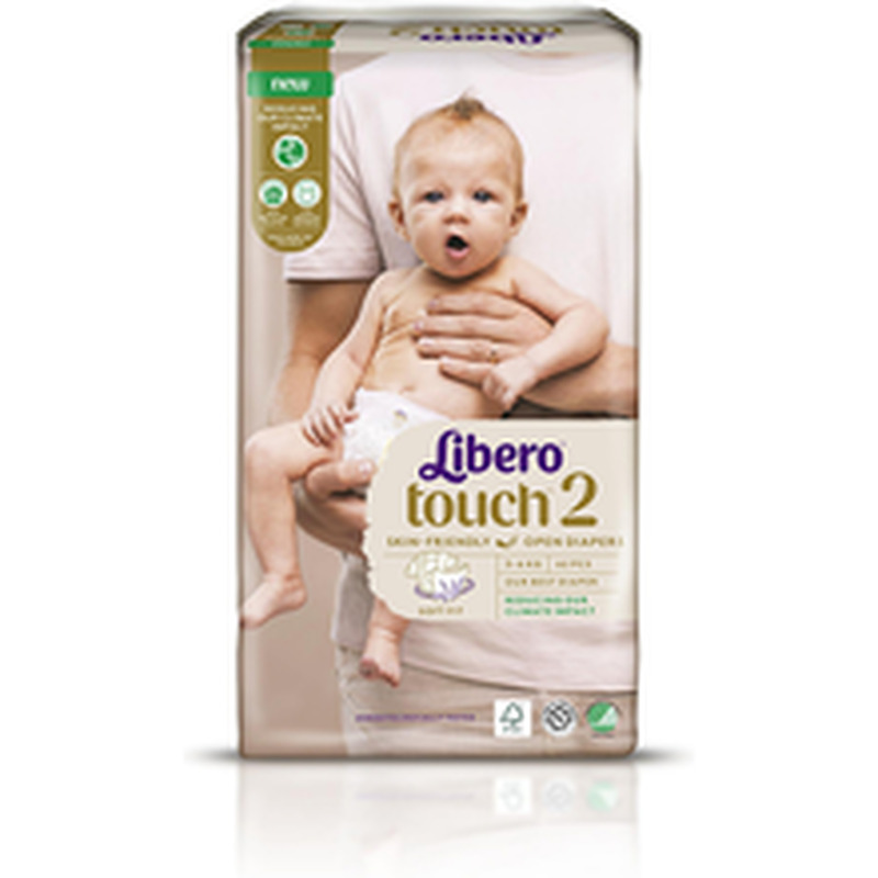 Libero Touch 2 teipmähkmed 3-6 kg 62 tk