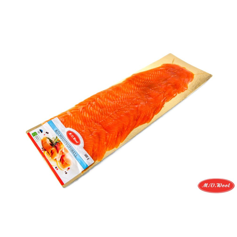Külmsuitsuforell viilutatud, M.V.WOOL, 500 g