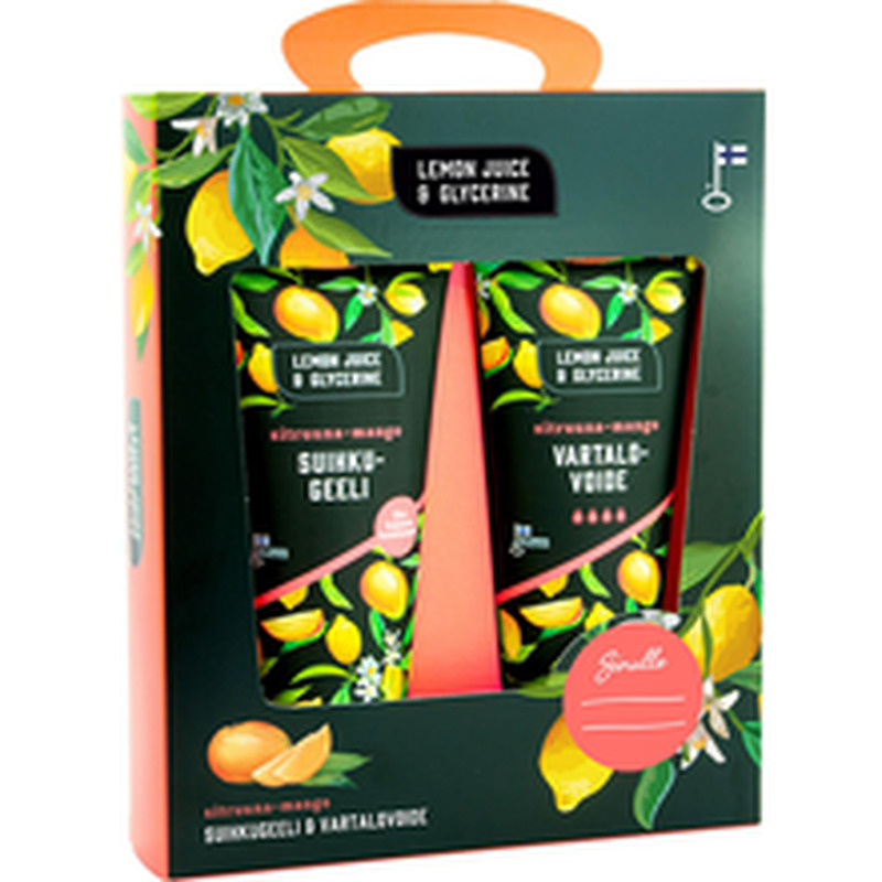 Kinkekomplekt sidruni-mango dušigeel ja kehakreem