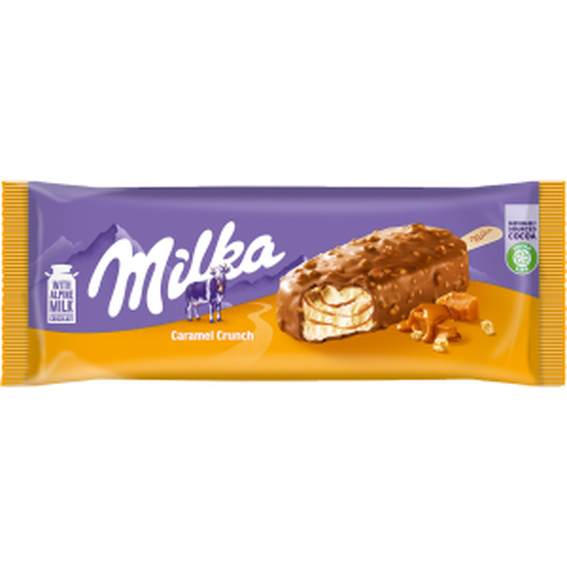 Milka jäätis krõmpsuva karamelli, NESTLÉ, 62 g