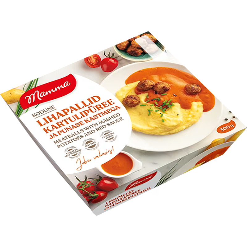 Mamma Lihapallid Kartulipüree Punase kastmega 300g