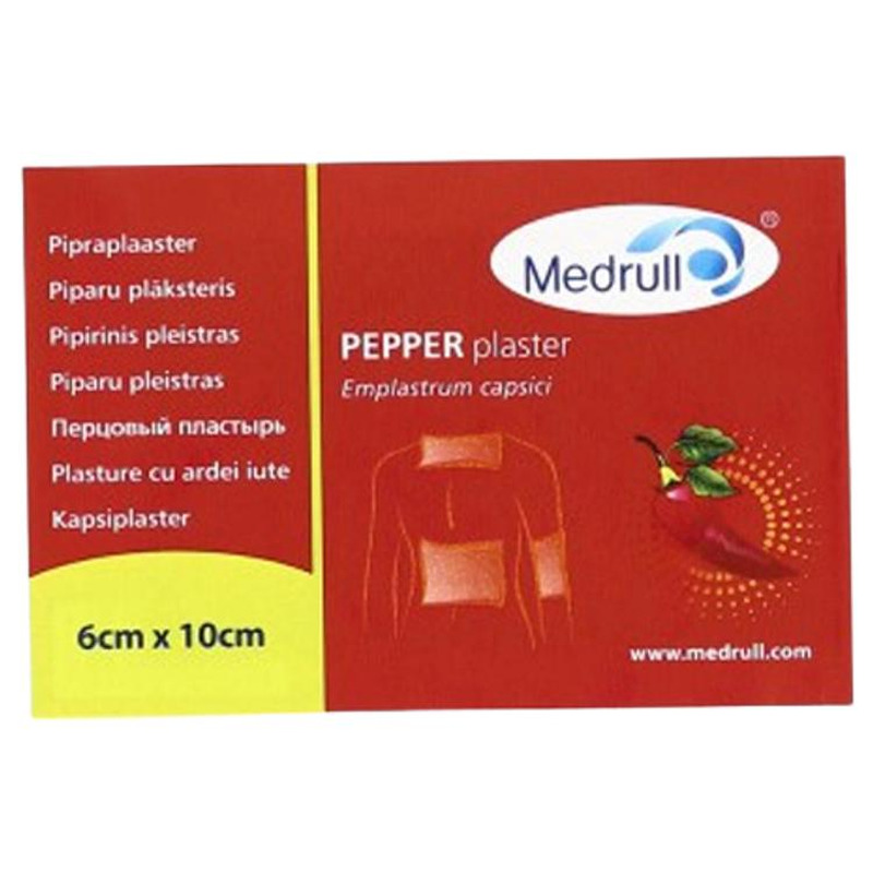 Pipraplaaster 10x6 cm, MEDRULL, 1 tk