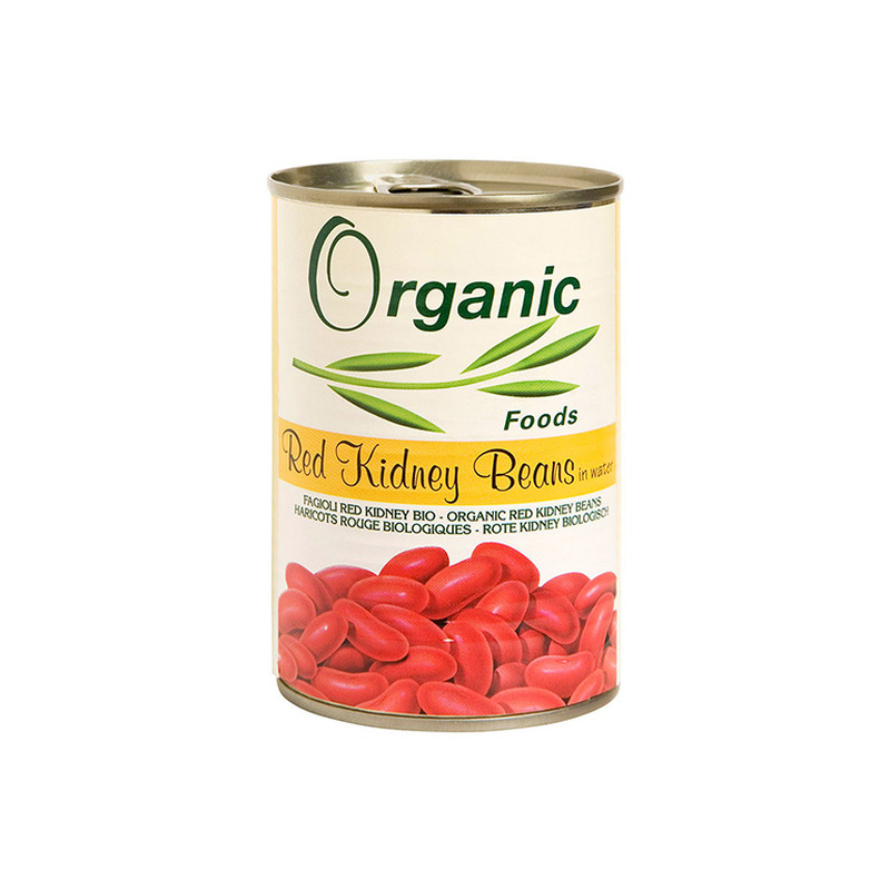 Punane aeduba vees ORGANIC FOODS 400g (pakend deformeerunud)