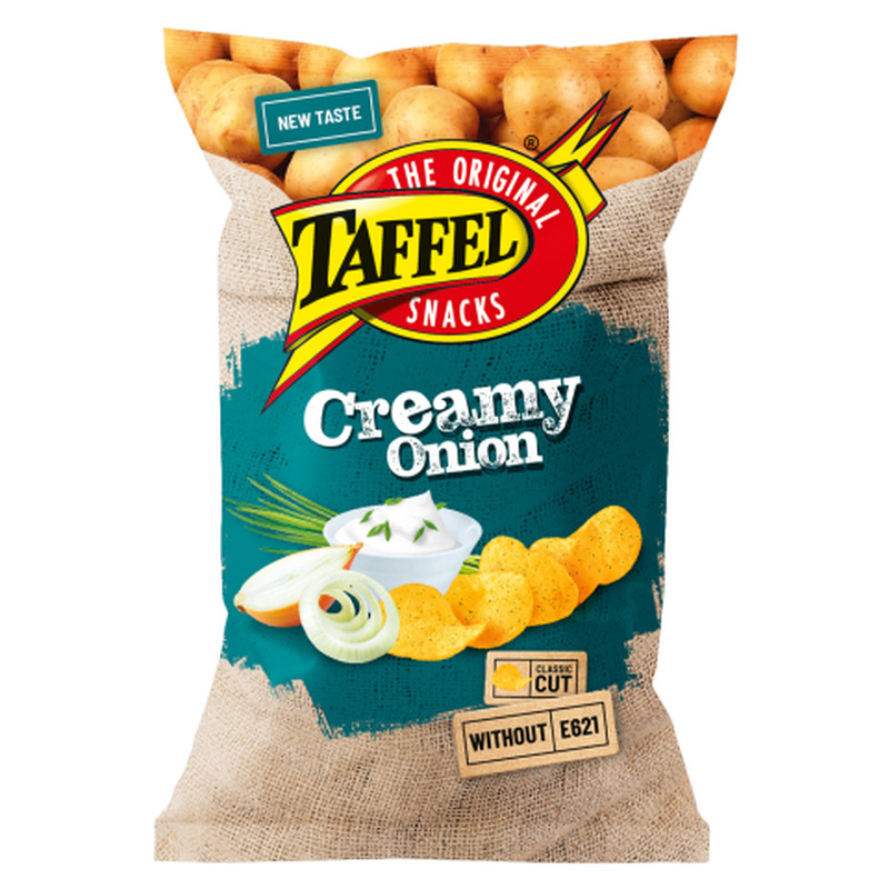 Kartulikrõpsud hapukoore-sibulamaitselised Taffel 180g