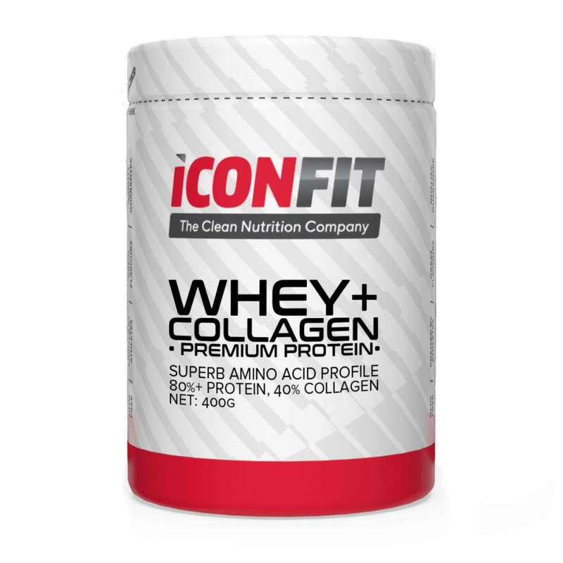 Iconfit Whey+ Collagen – Maasikamaitseline 1kg
