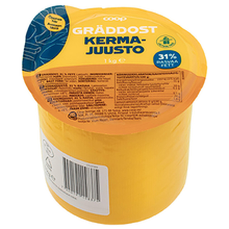 Coop koorejuust laktoosivaba, 31% rasva, 1kg