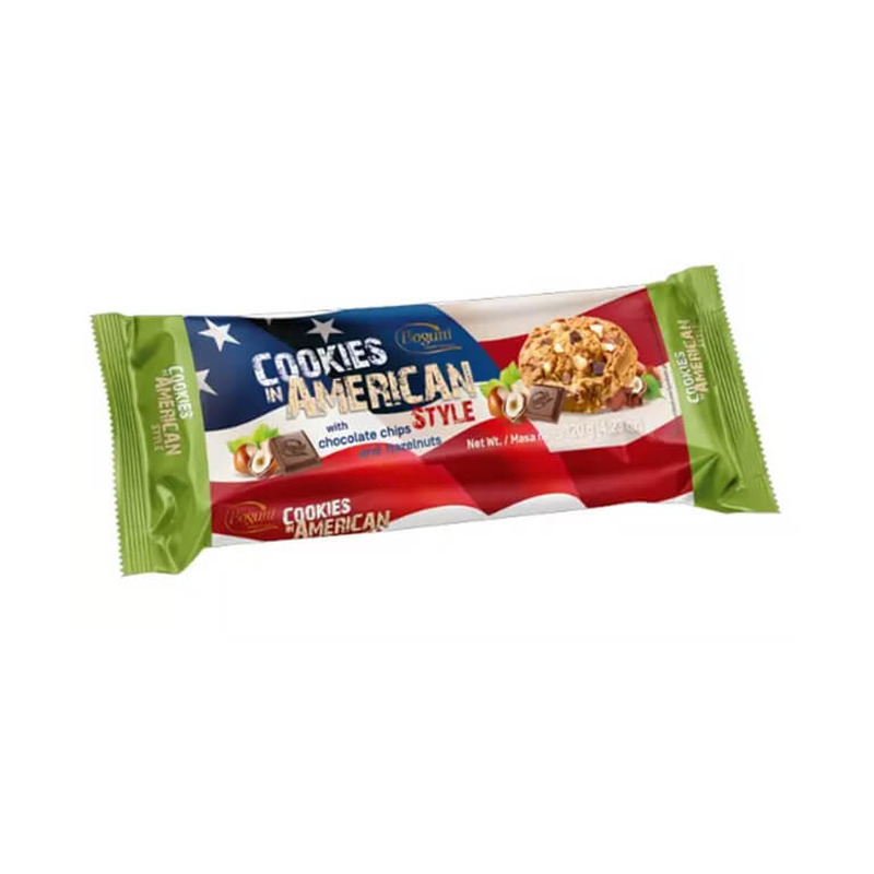 Küpsised Big American Šokolaad & Sarapuupähkel 225g