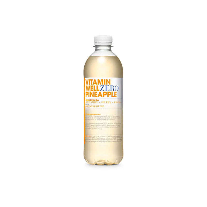 Vitamiinijook Vitamin Well Zero Pineapple 500 ml