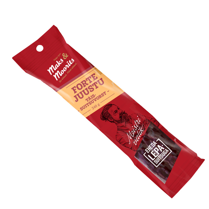 Täissuitsuvorst Forte juustuga, MAKS & MOORITS, 240 g