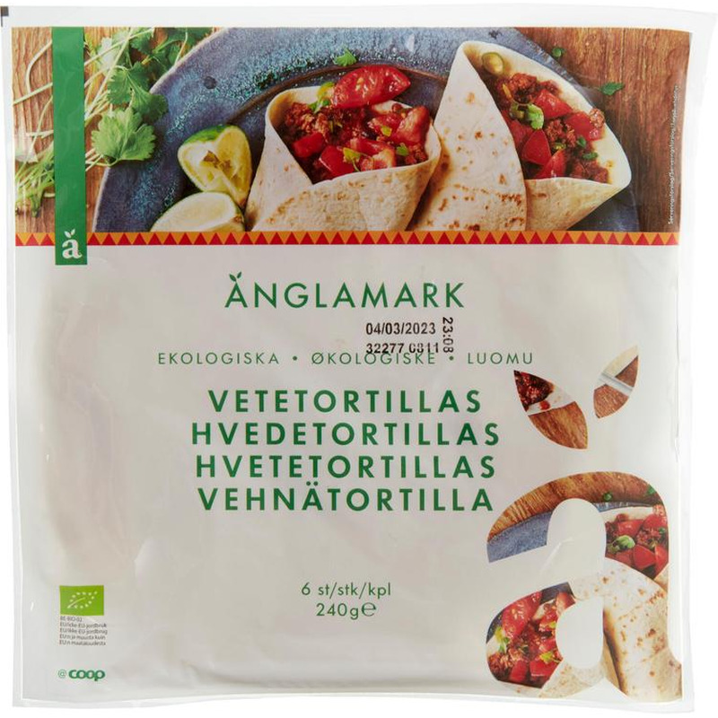 ÄNGLAMARK mahenisutortiljad 6 tk ,240 g