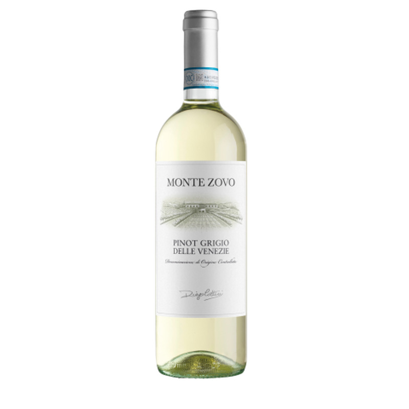 Kaitstud päritolunimetusega vein Montezovo Pinot Grigio 12,5%vol 0,75l