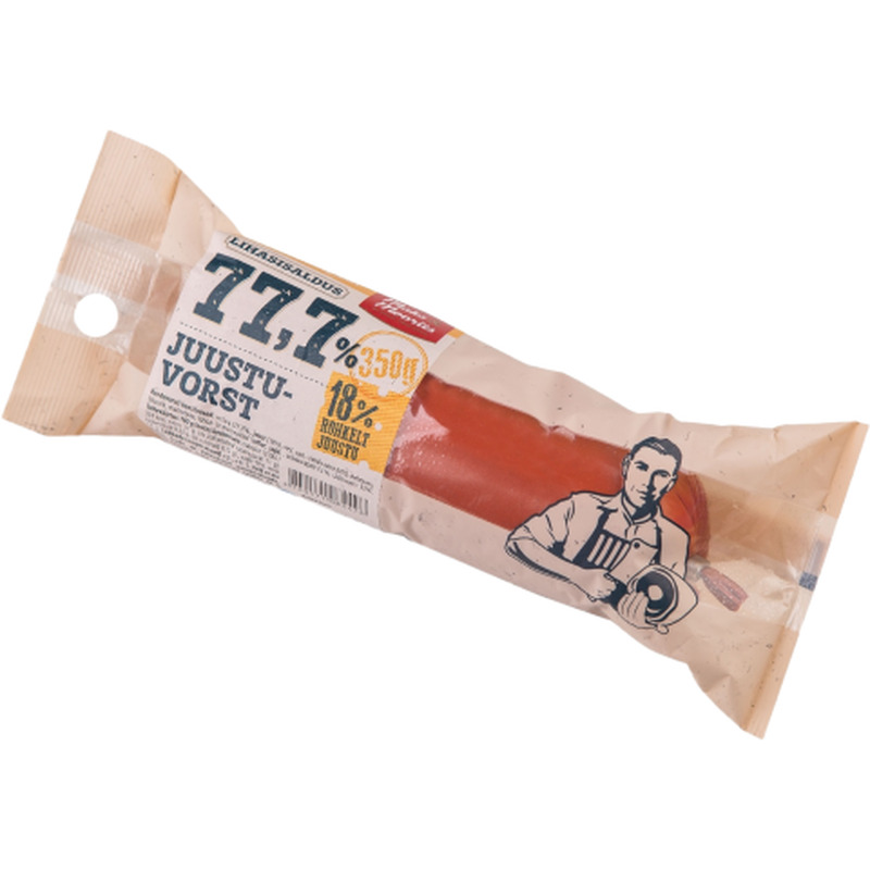 Juustuvorst 77,7% M&M 350g