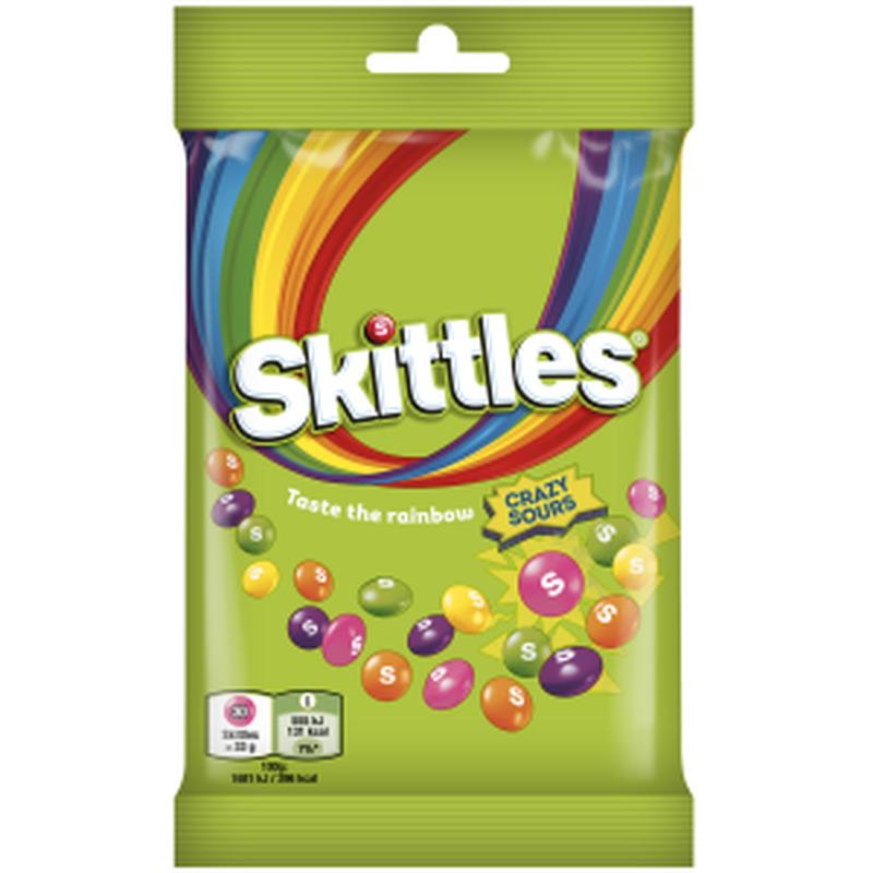 Drazeed Crazy Sours, SKITTLES, 95 g