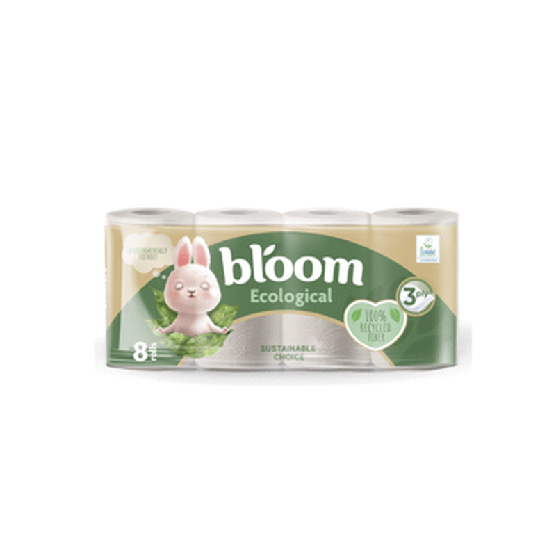 WC paber BLOOM Comfort Ecol. 3kih, 8rl