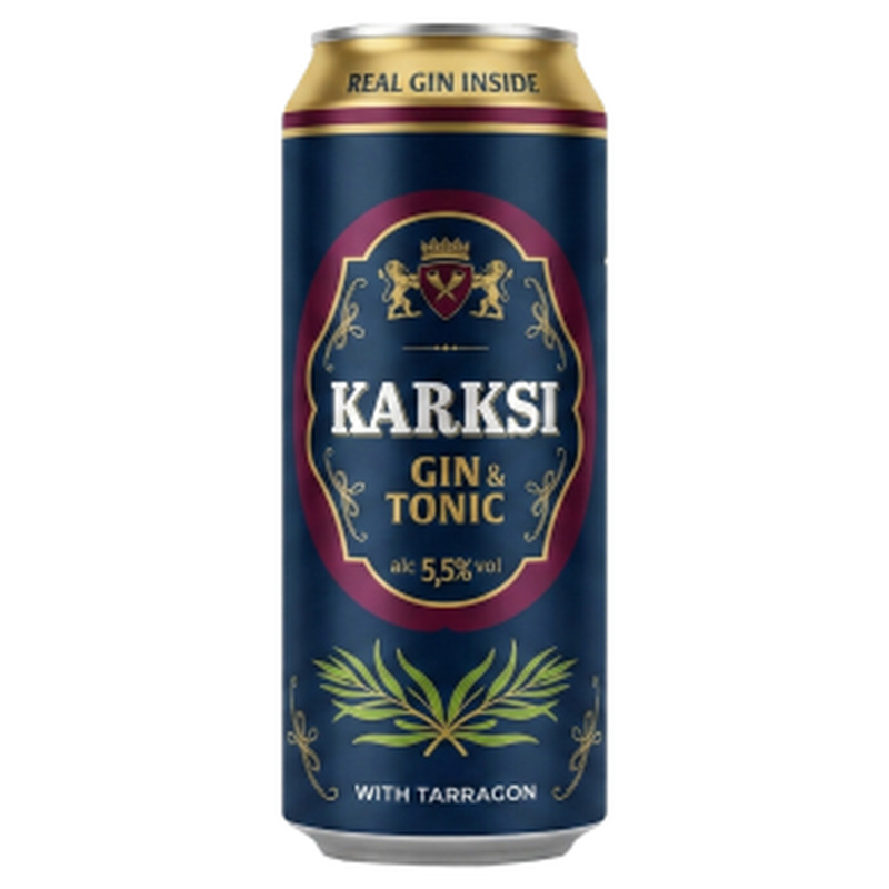 Muu alk.jook Karksi Gin & Tonic 5.5% 0.5L prk