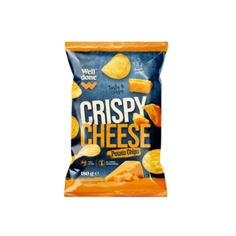 Kartulikrõpsud juustuga WELL DONE 180g