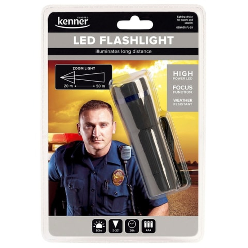 Taskulamp Kenner FL-20 3*AAA