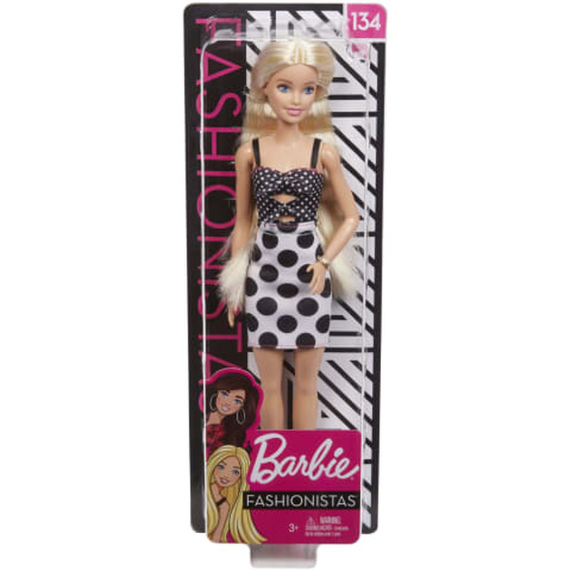 Nukk barbie fashionistas, värvi ja kujundus võivad erineda