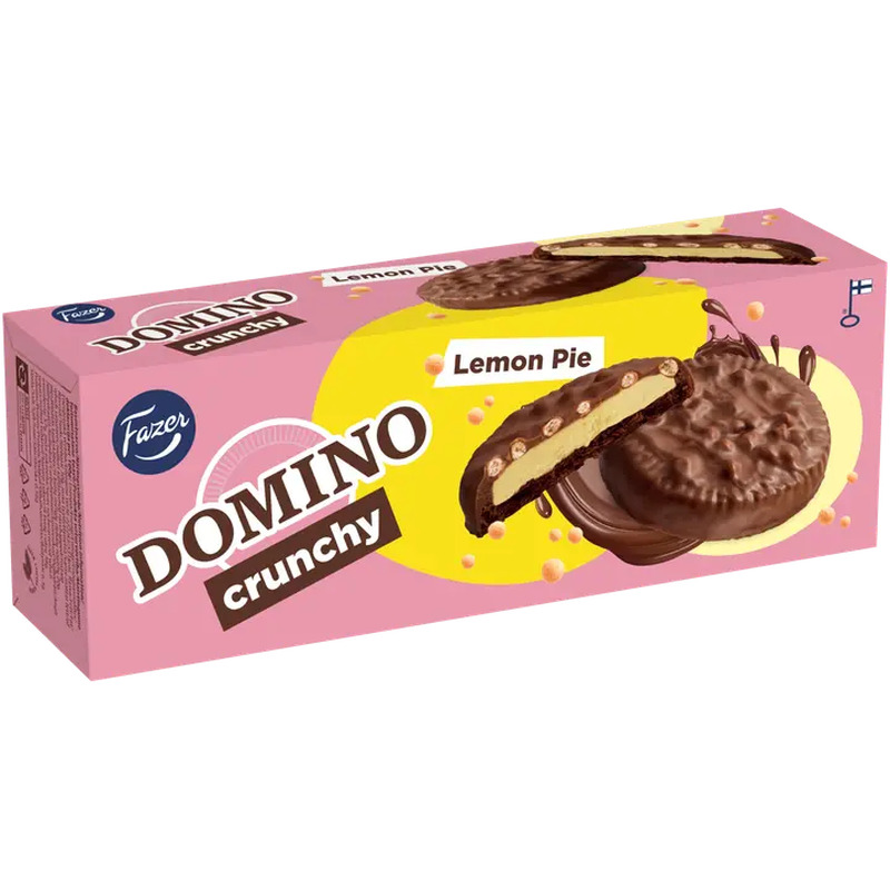 Fazer Domino crunchy choco lemon küpsised 150g