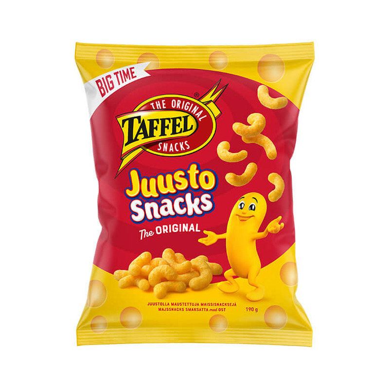 Taffel Juustosnacks juustumaitselised maisisnäkid 190g