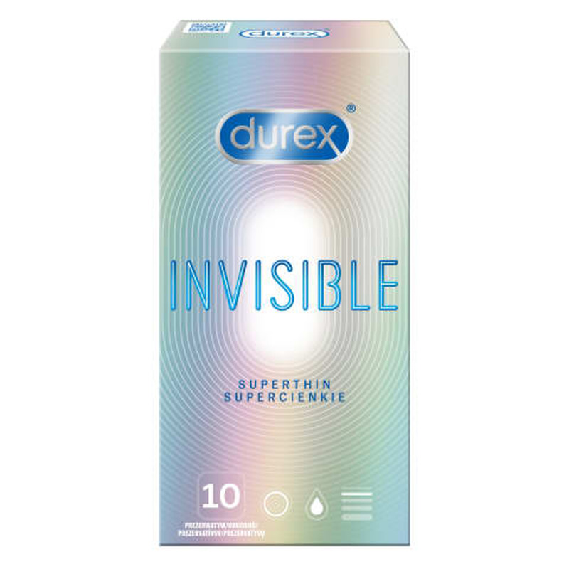 Kondoomid Invisible Extra Sensitive, DUREX, 10 tk