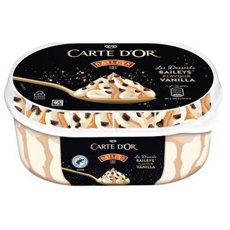 Jäätis CARTE D'OR Bailey's vanilje 485g