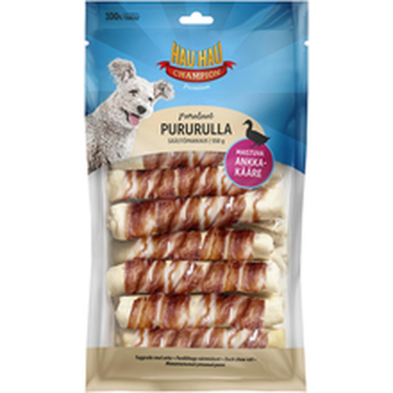 Hau-Hau Champion närimisrull koertele pardilihaga 13x2,5cm 15tk, 550g