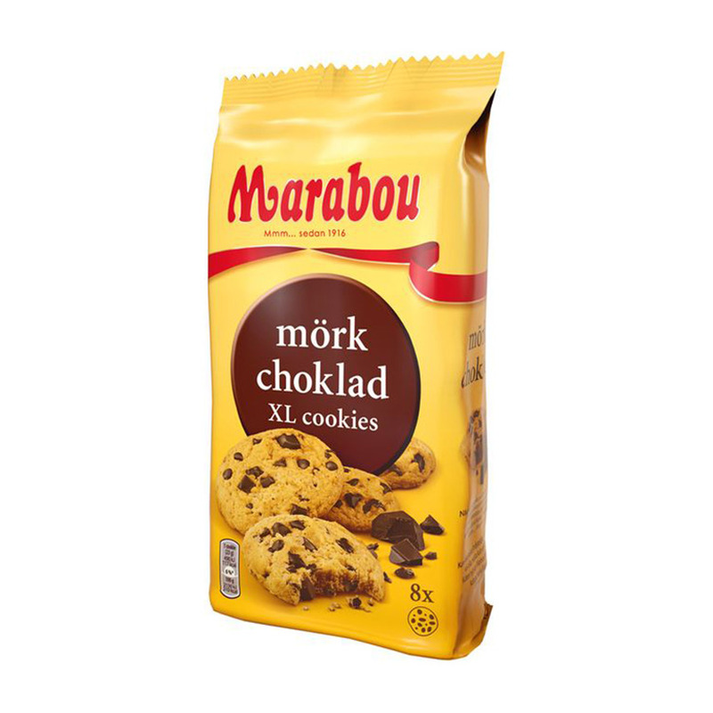 Küpsised tumeda šokolaadiga, MARABOU, 184 g
