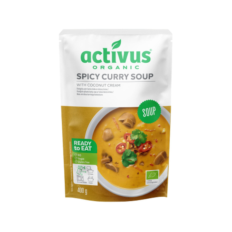 Karrisupp vürtsikas Activus öko 400g