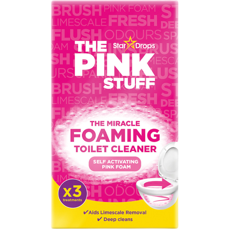 The Pink Stuff Vahutav WC puhastusvahend 3x100g